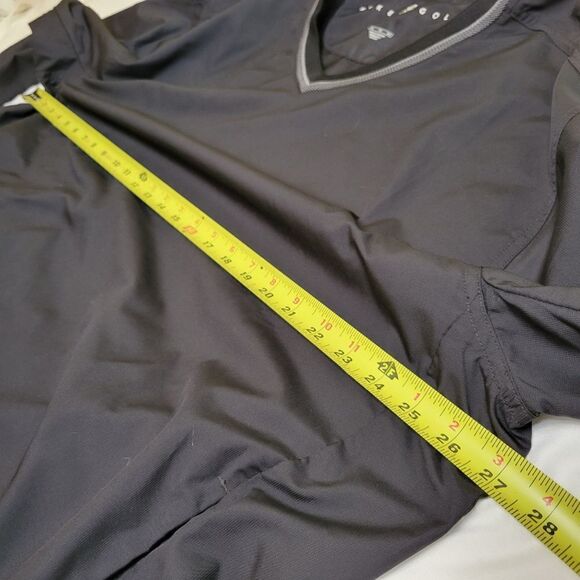NIKE GOLF XL black gray vneck windbreaker wind shirt w/ POCKETS EXTRA LARGE - Picture 2 of 7